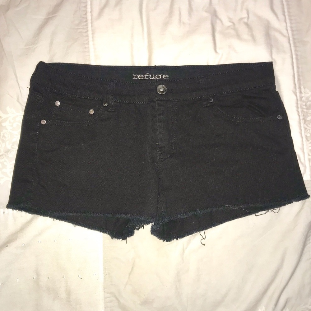 Charlotte Russe black denim shorts